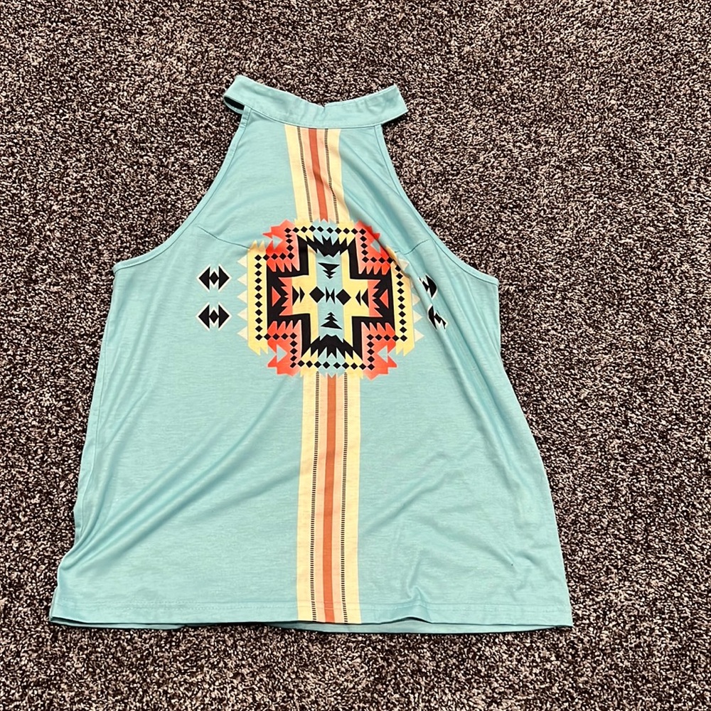 Western Aztec tank top